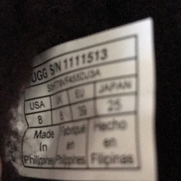 Dark brown leather/suede UGG boots, short - Picture 4 of 11